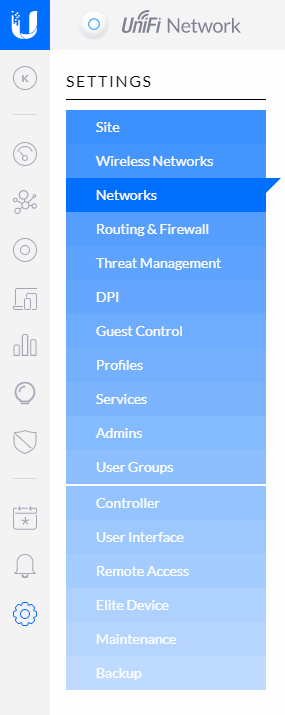 Network settings